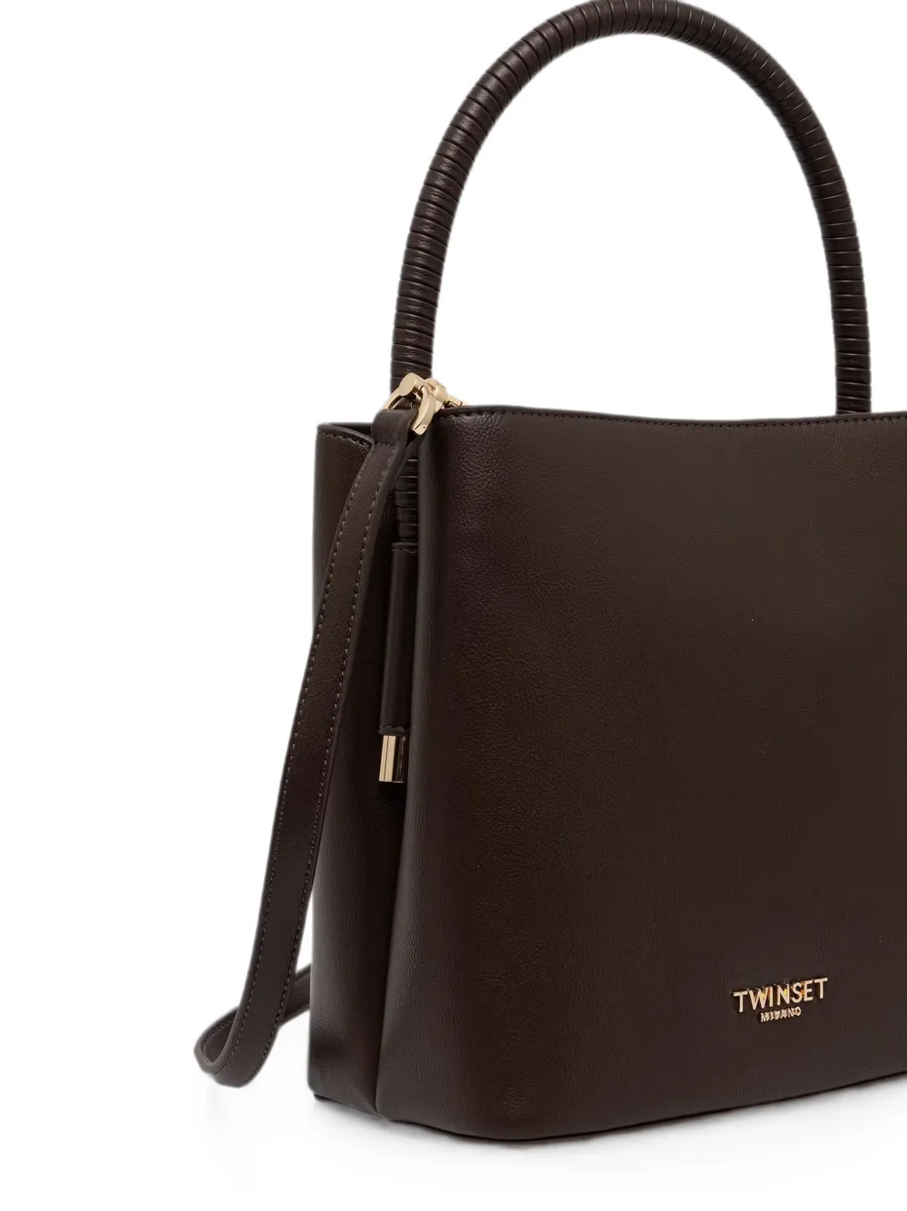 TWINSET Heuptas met logoplakkaat Bruin