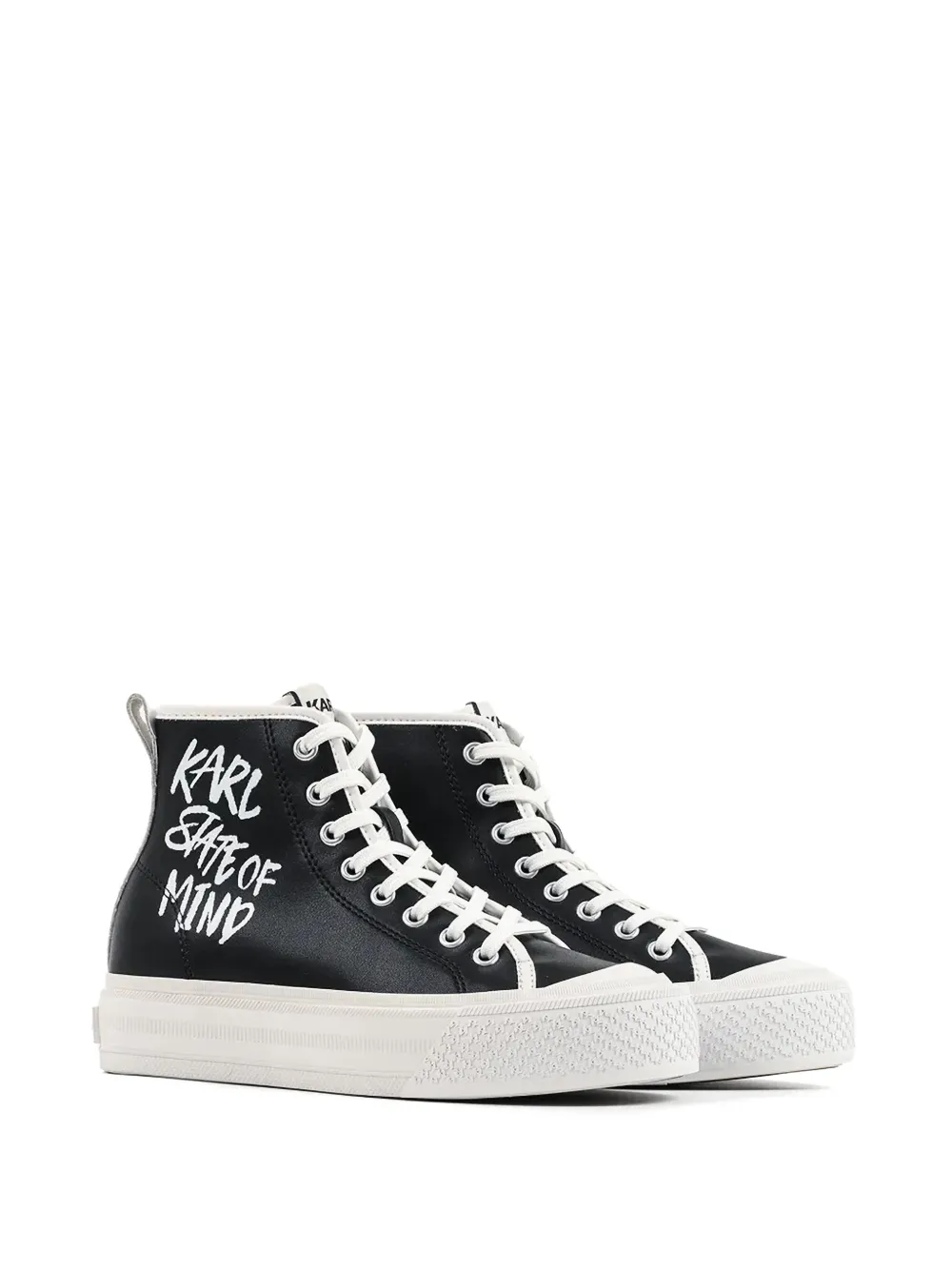 Karl Lagerfeld Kampus Max V high-top sneakers Zwart