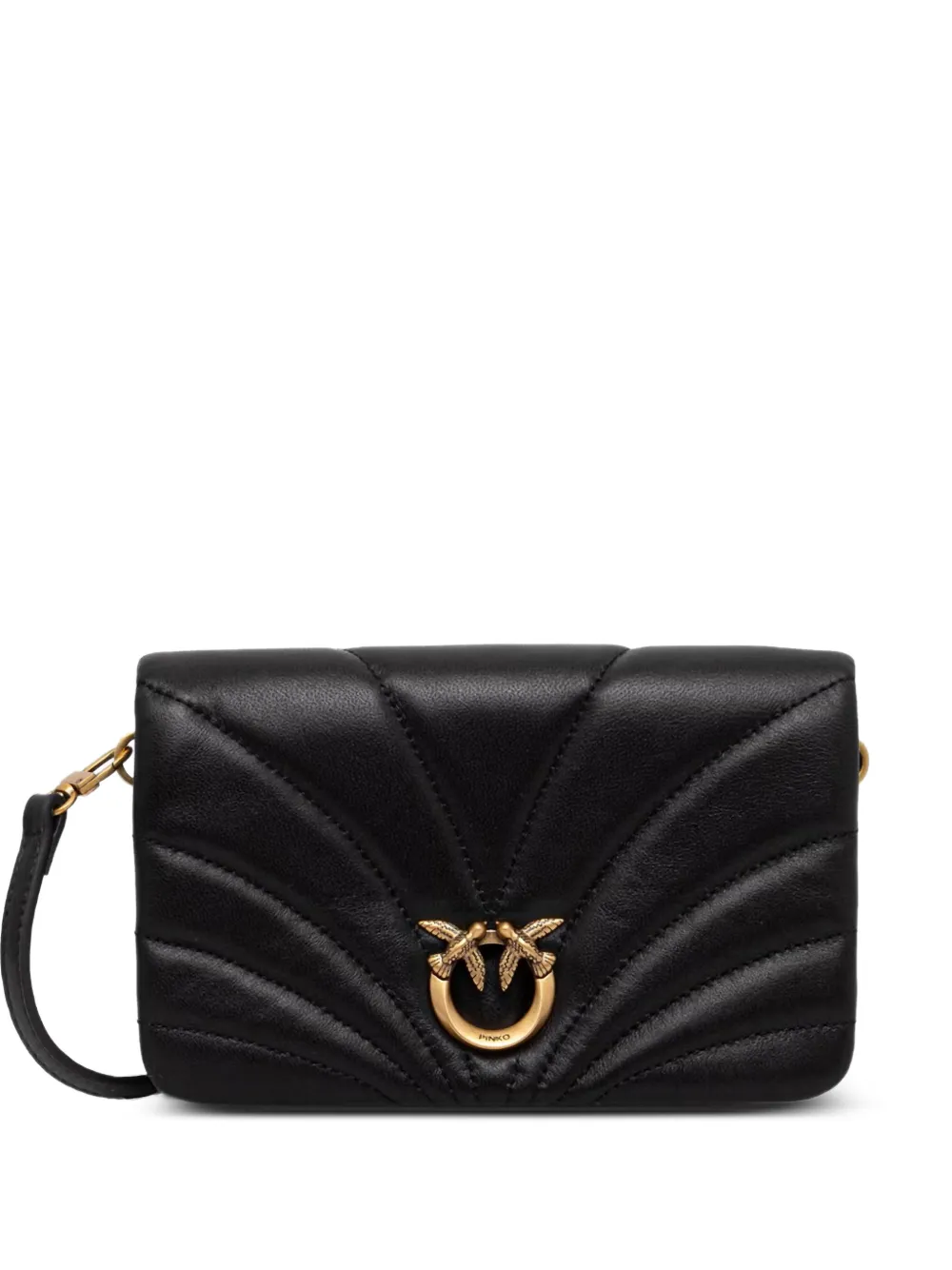PINKO Borsa a spalla Love Bag Click Horizontal piccola - Nero