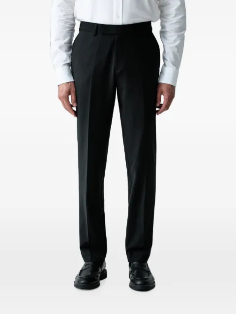 Karl Lagerfeld pressed-crease belt-loop trousers