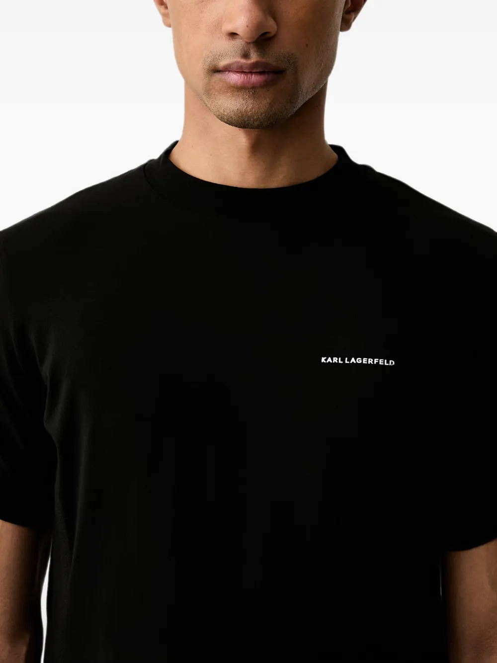 Karl Lagerfeld T-shirt met logoprint Zwart
