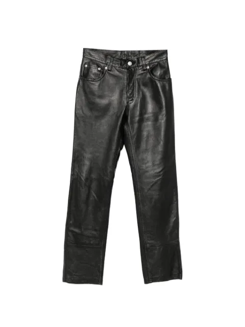Helmut Lang Pre-Owned Pantaloni in pelle anni 2000