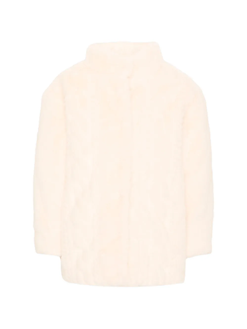 Mayoral high-neck faux-fur coat - Toni neutri