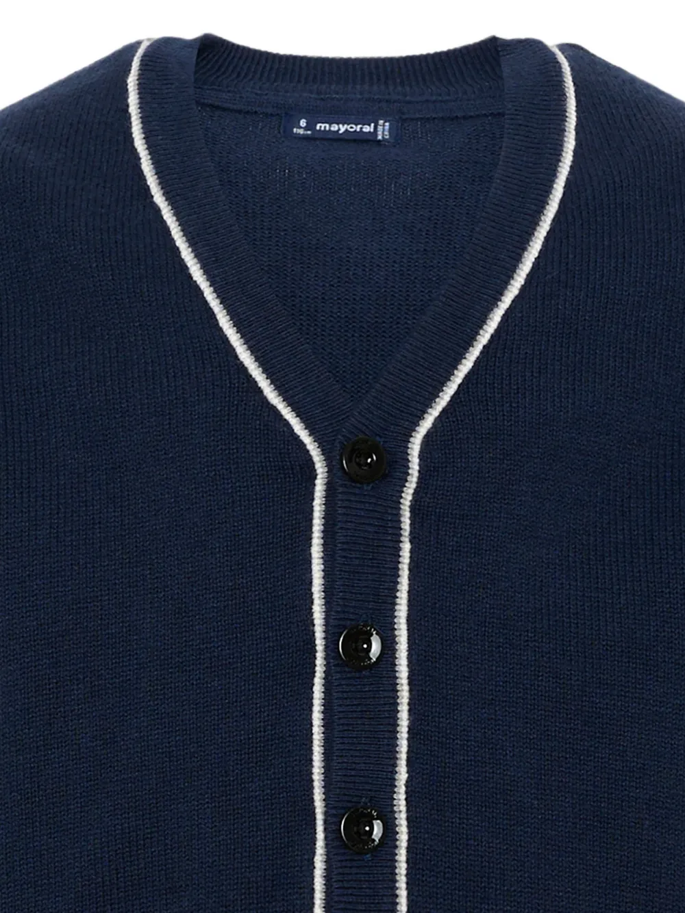 Mayoral Vest met knopen en contrasterende afwerking Blauw