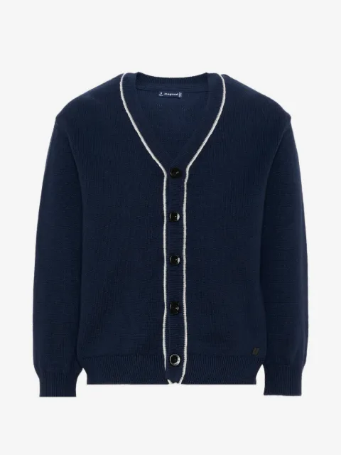 Mayoral contrast-trim button-up cardigan