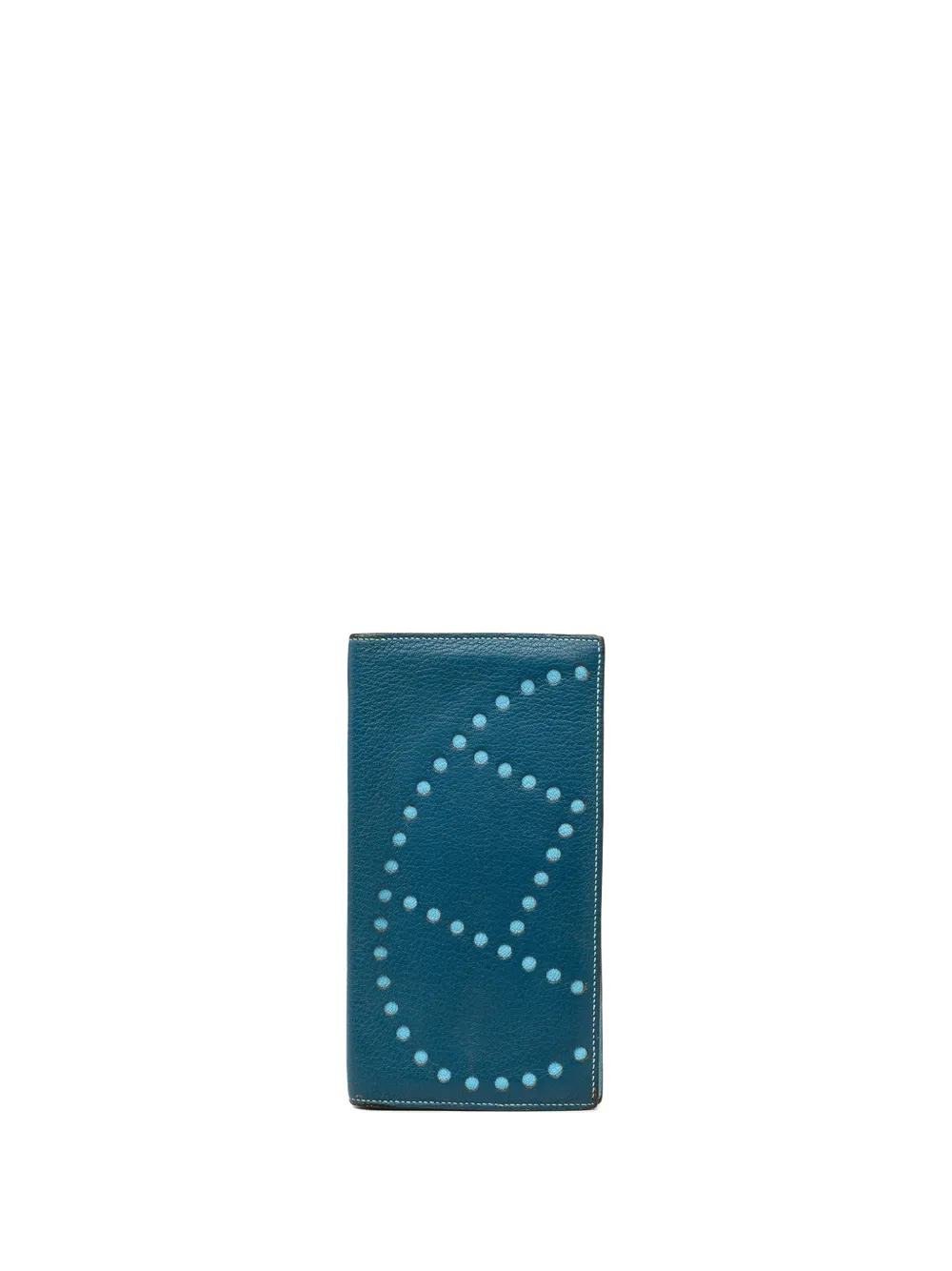 Hermès Pre-Owned 2013 Chevre Mysore Evelyne Wallet long wallets - Blau