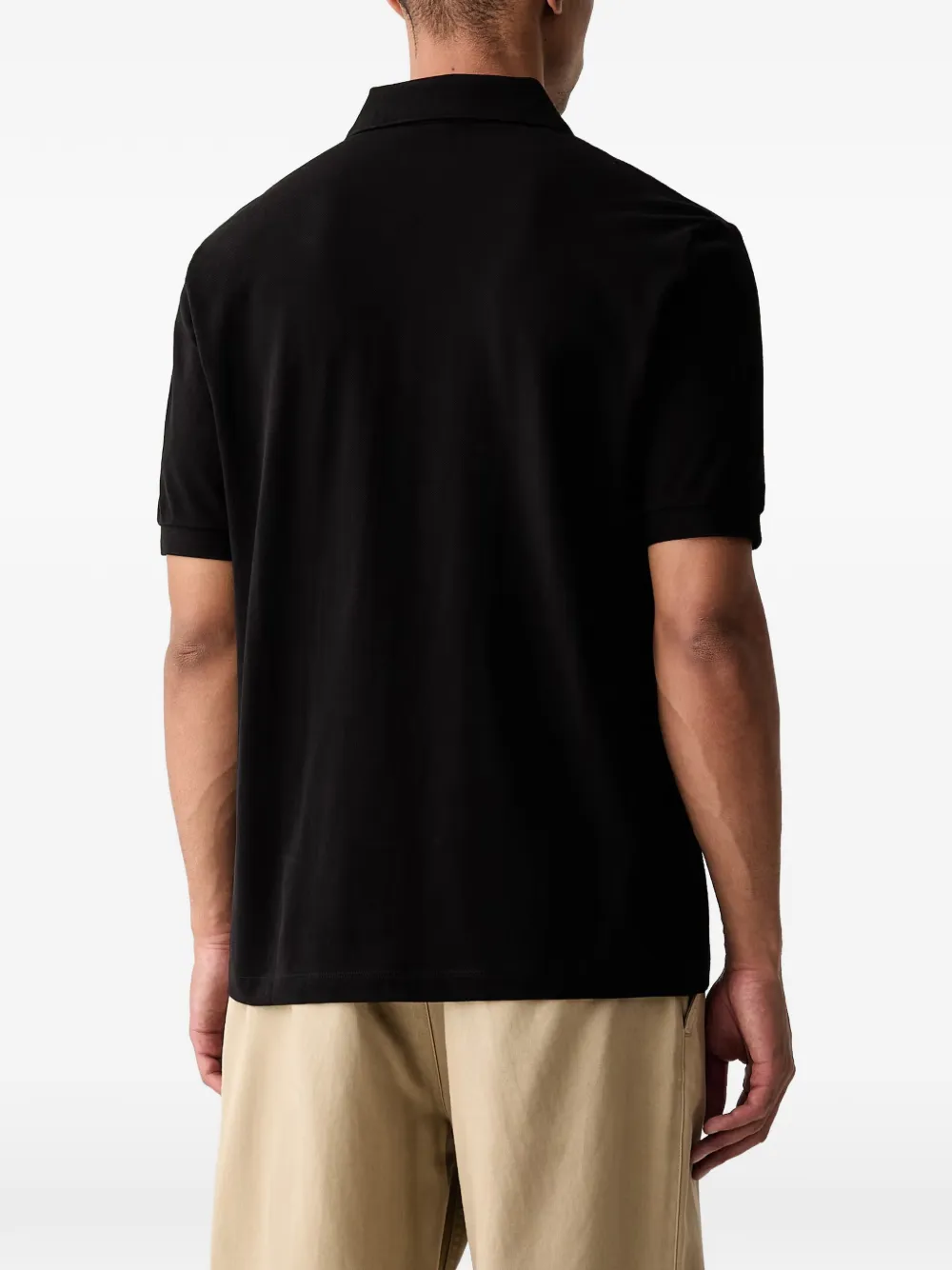 Armani Exchange Poloshirt met geborduurd logo Zwart