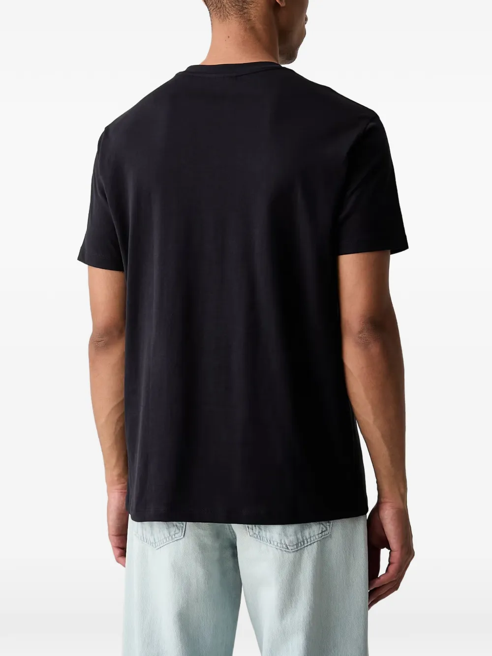 Armani Exchange T-shirt met logoprint Zwart