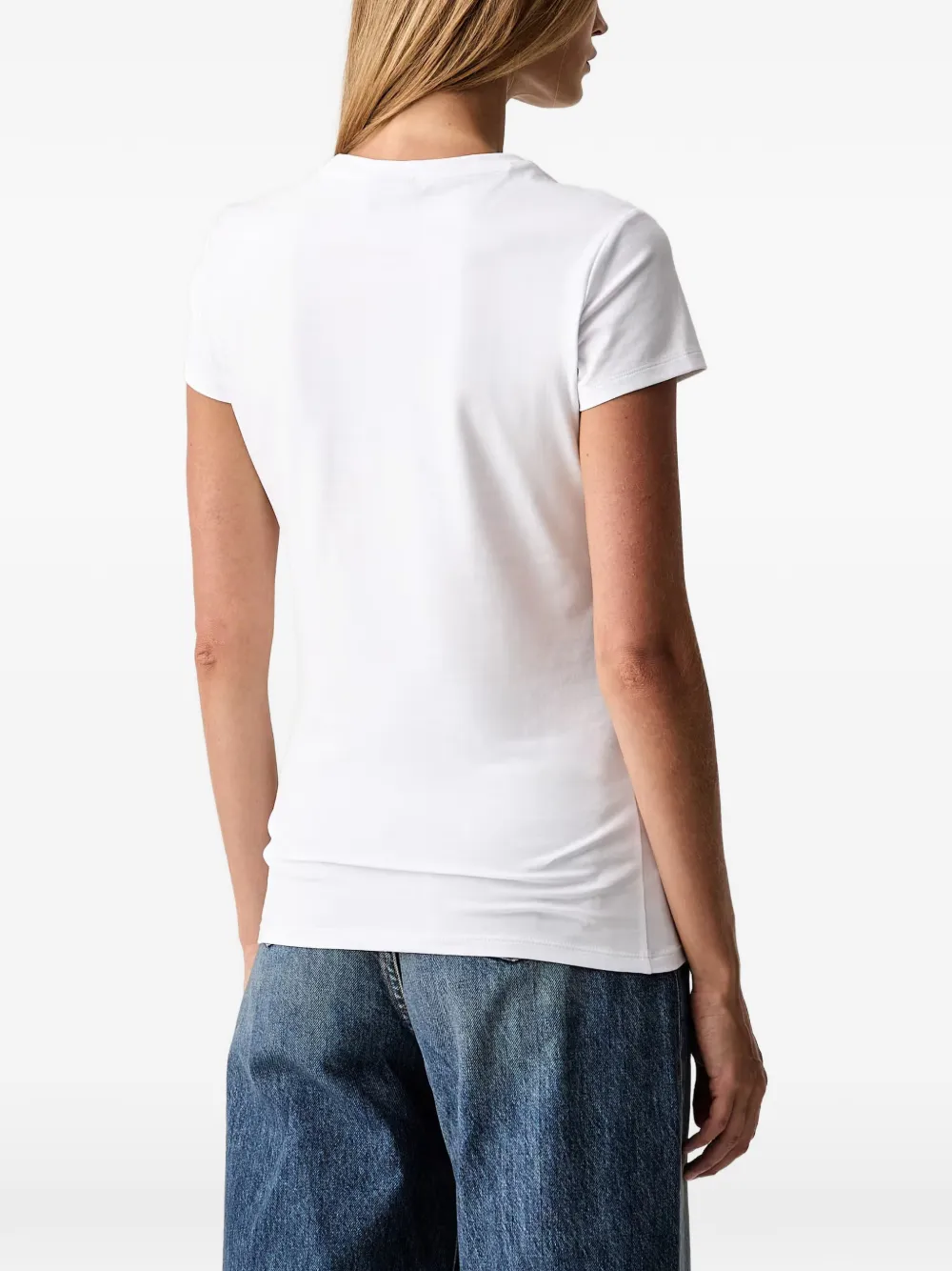Armani Exchange T-shirt met logoprint Wit