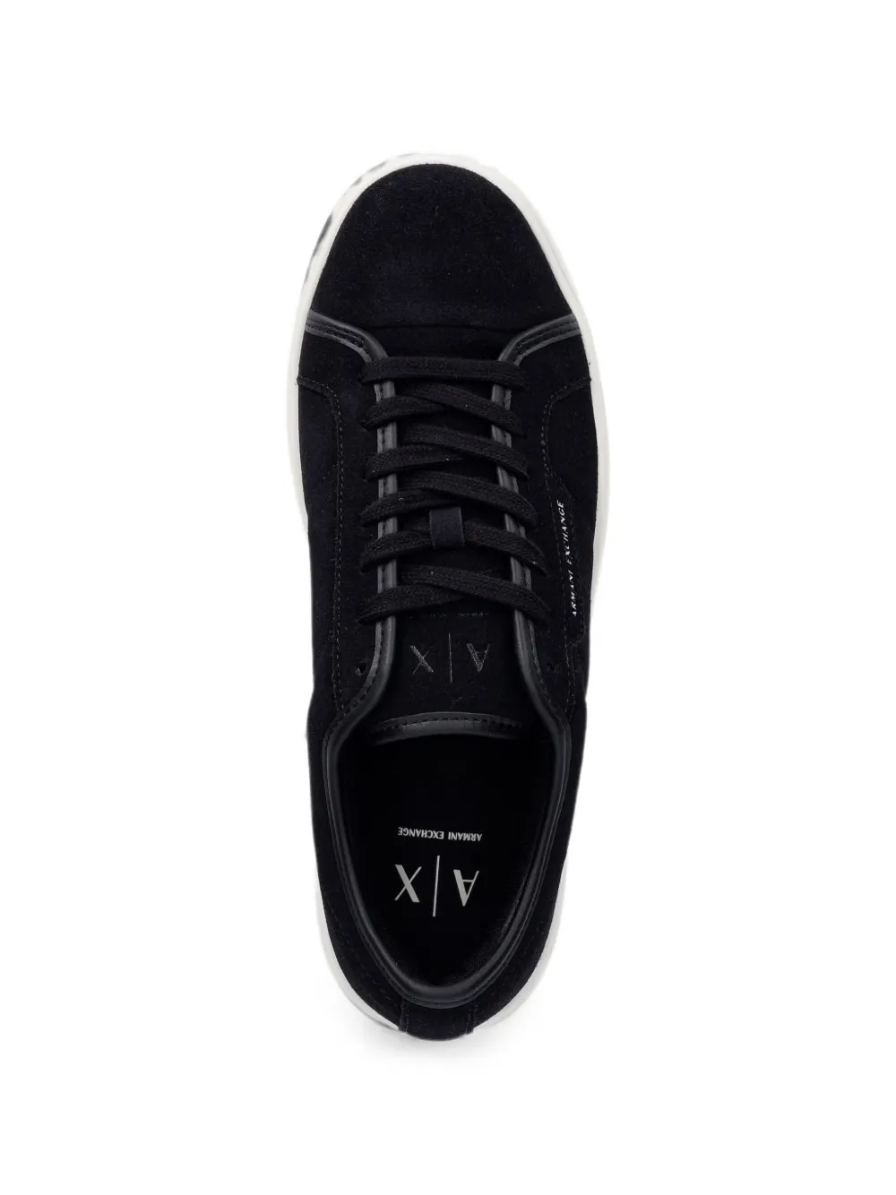 Armani Exchange Sneakers met logoprint Blauw