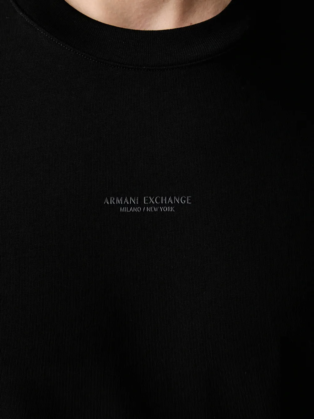 Armani Exchange T-shirt met logoprint Zwart