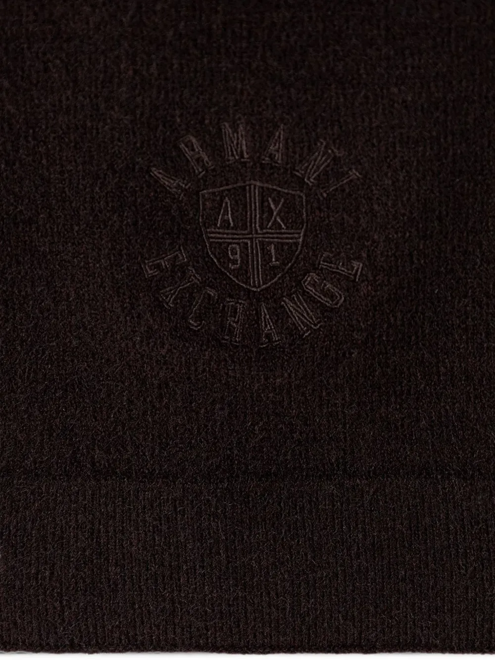 Armani Exchange Sjaal met geborduurd logo Bruin