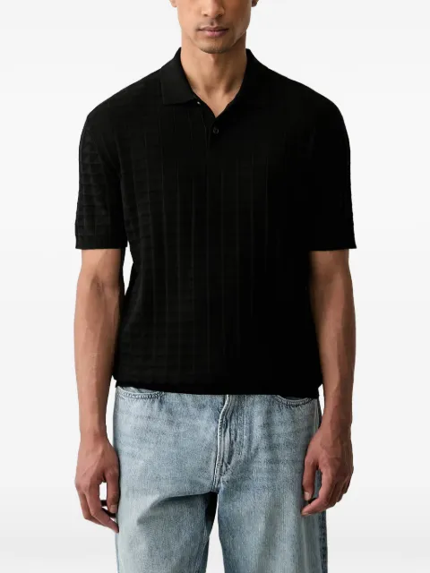 Armani Exchange playera tipo polo con cuadros estampados