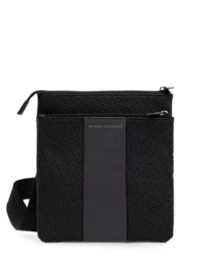 Armani Exchange ロゴ メッセンジャーバッグ | ブラック | FARFETCH JP