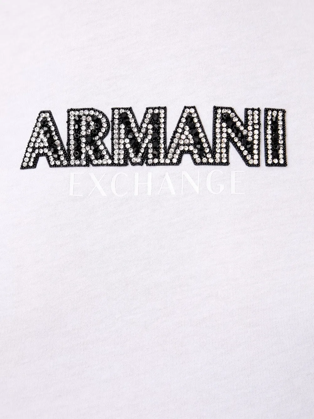 Armani Exchange T-shirt verfraaid met logo Wit