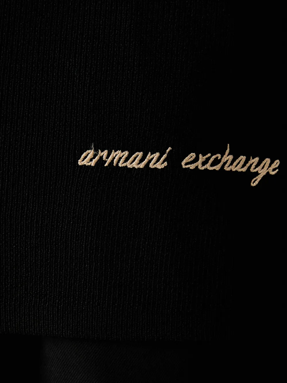 Armani Exchange Tanktop met geborduurd logo Zwart