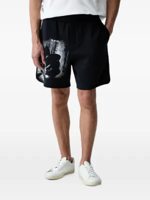 Sprayground shark-logo Drawstring Shorts | Black | FARFETCH ZA