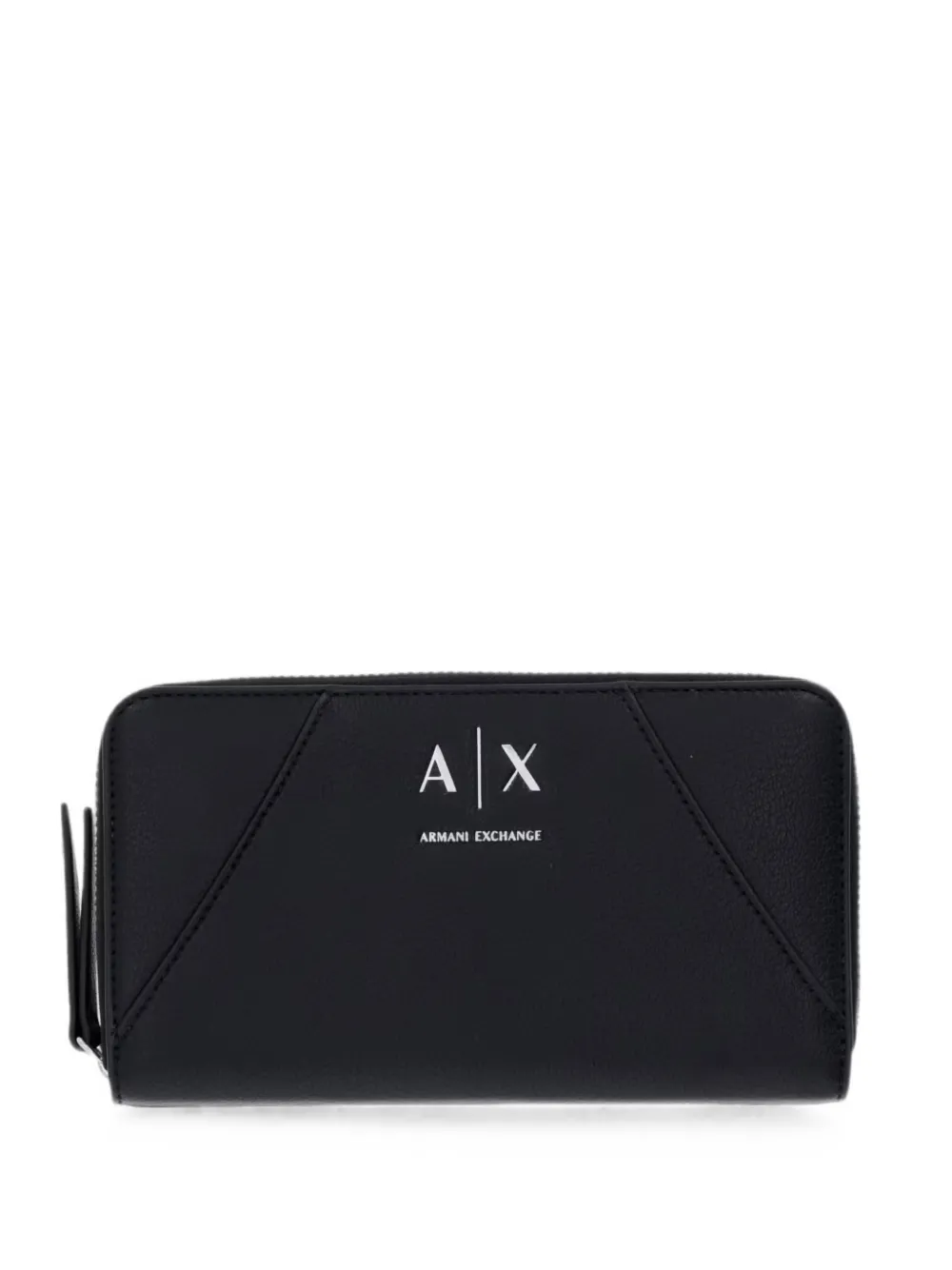 Armani Exchange logo-print zip-around wallet - Schwarz