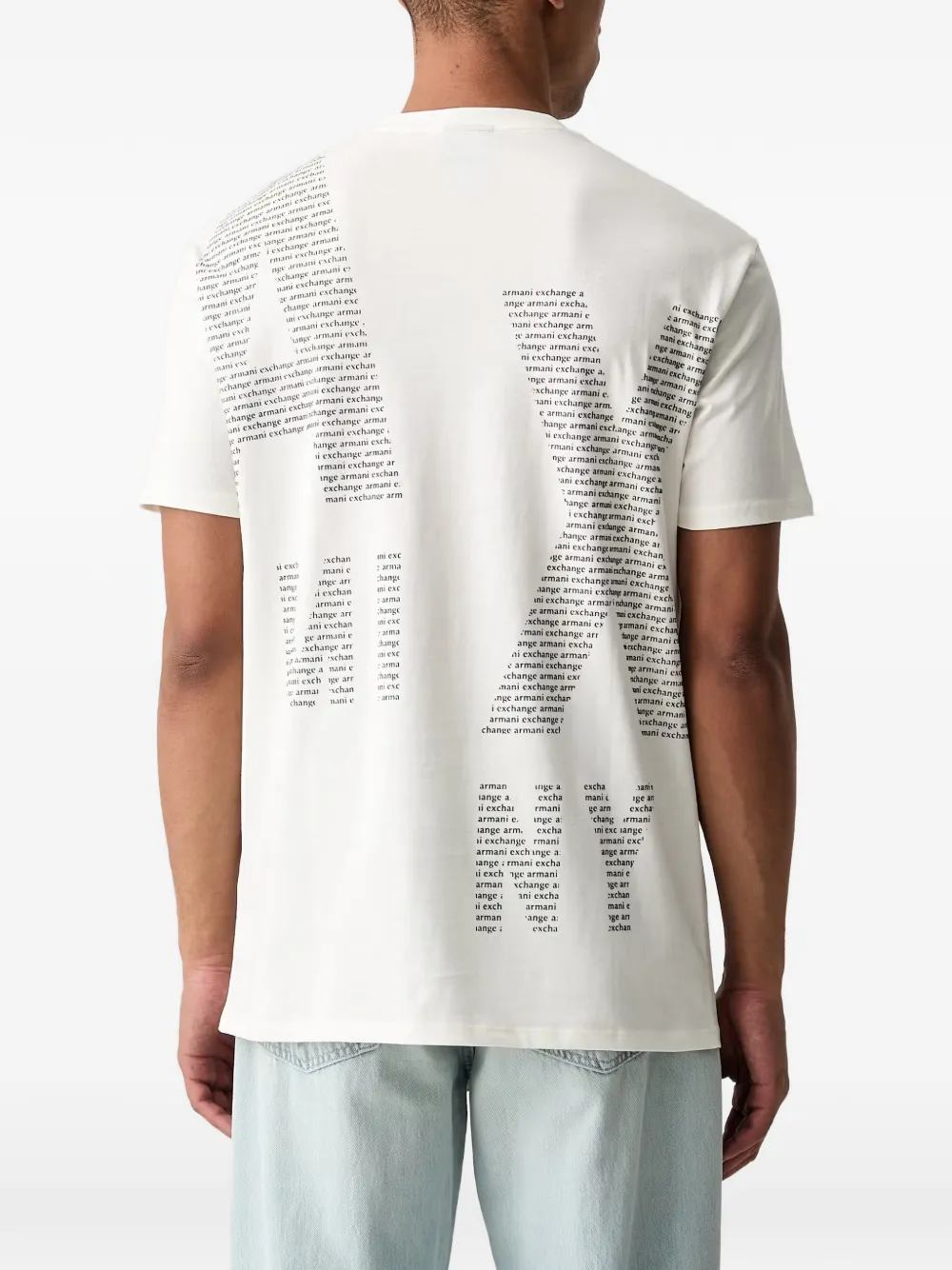 Armani Exchange T-shirt met logoprint Wit