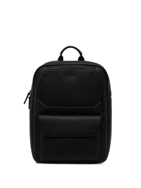 Armani Exchange logo-detail grained backpack