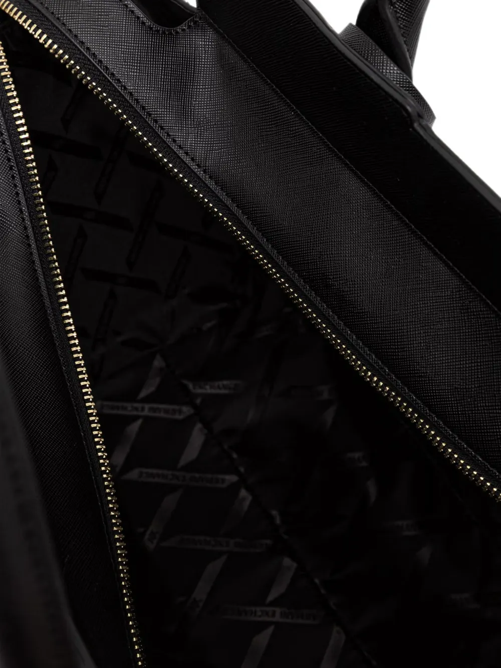 Armani Exchange Shopper met logo Zwart