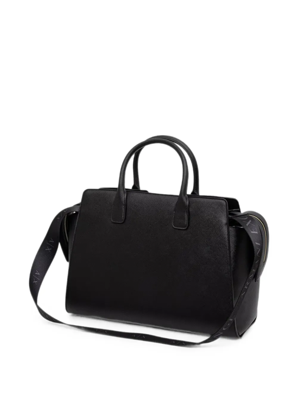 Armani Exchange Shopper met logo Zwart