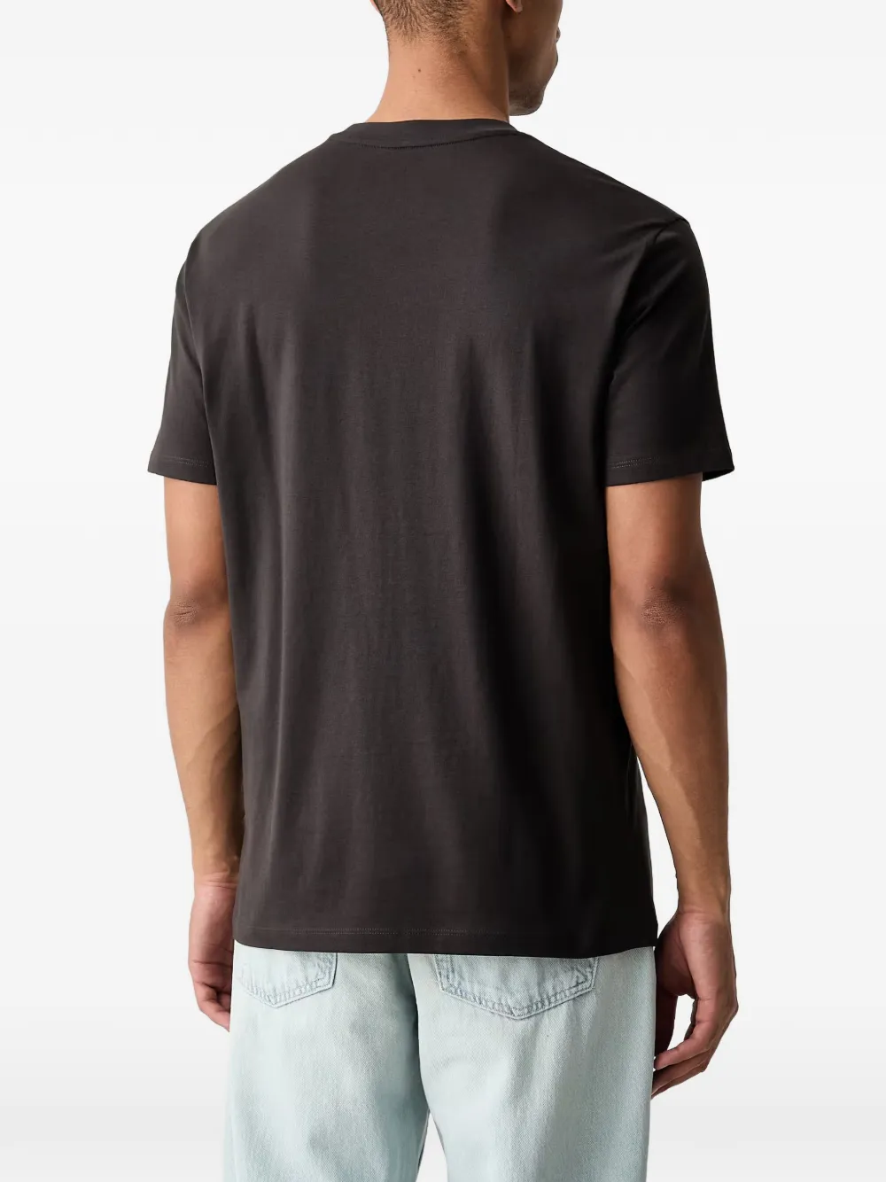 Armani Exchange T-shirt met logopatch Bruin