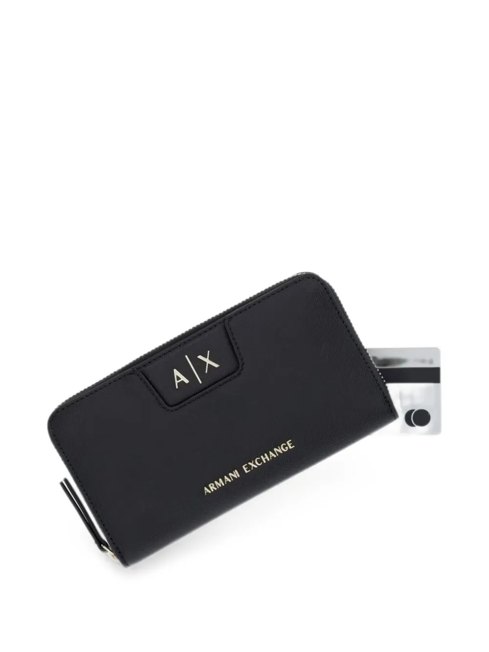 Armani Exchange Portemonnee met logoplakkaat Zwart