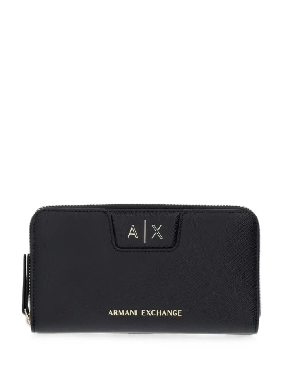 Armani Exchange logo-plaque zip-around wallet - Nero