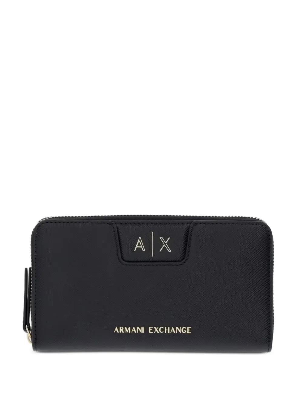 Armani Exchange logo-plaque zip-around wallet - Nero