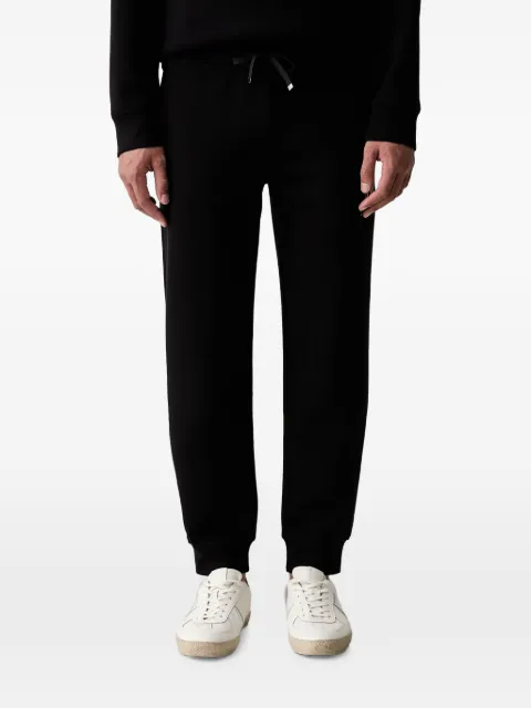 Armani Exchange logo-embroidered drawstring track pants