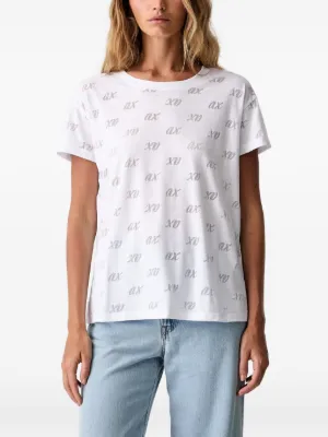 Armani Exchange クロップド Tシャツ | ホワイト | FARFETCH JP