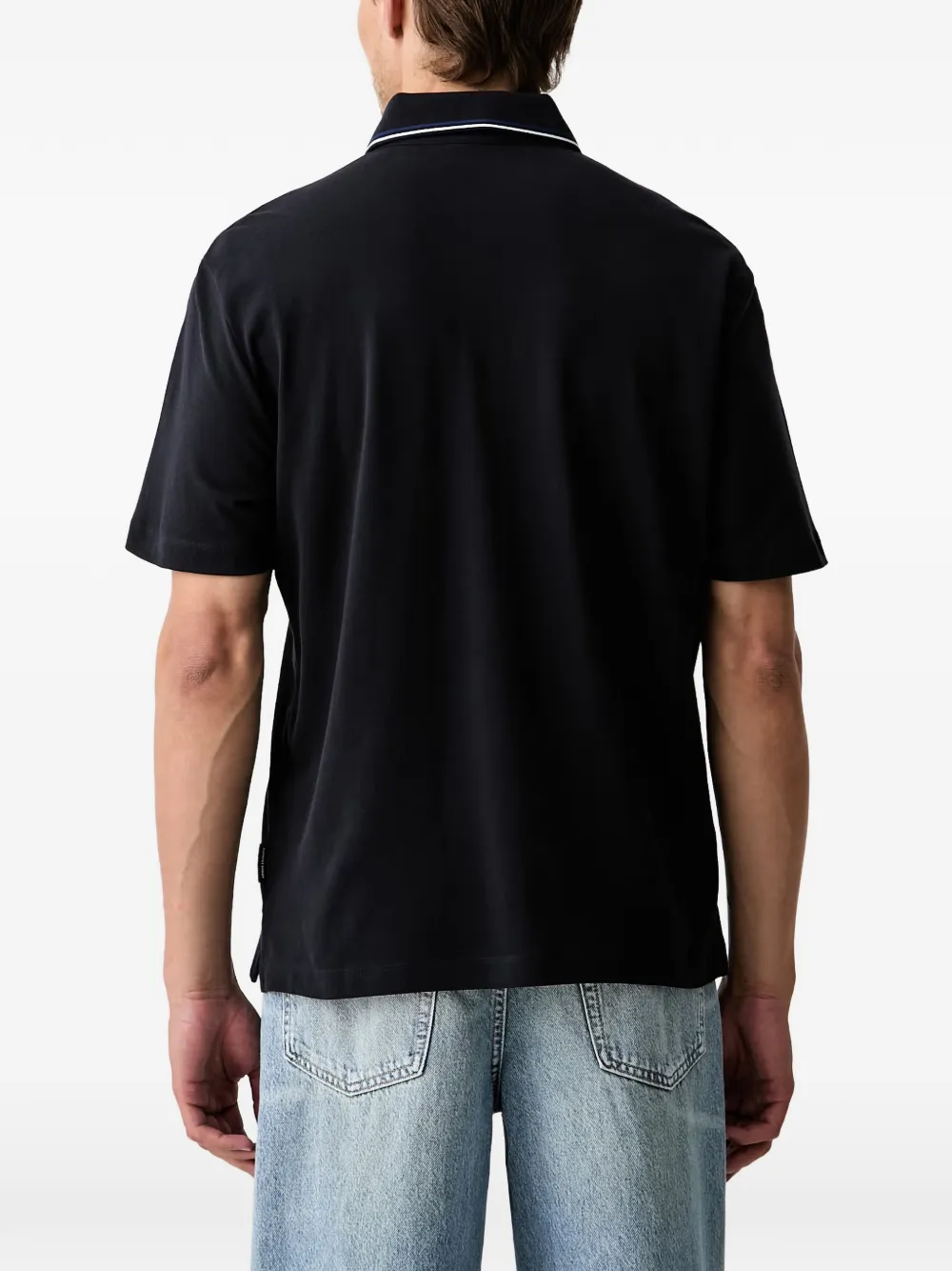 Armani Exchange Poloshirt met logoprint Blauw