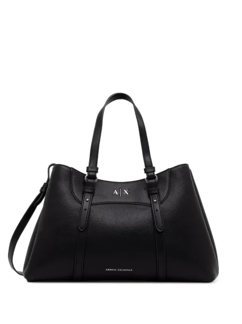 Armani Exchange tote con detalle del logo