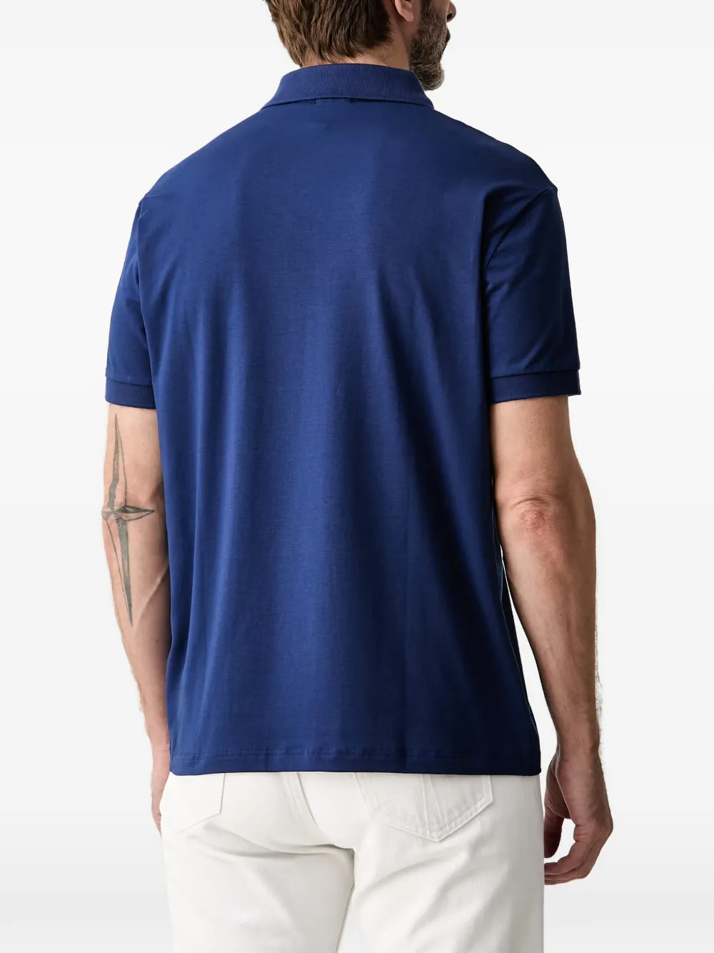 Armani Exchange Poloshirt met rits Blauw