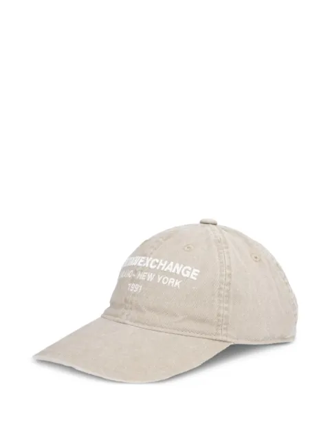 Armani Exchange logo-embroidered baseball cap