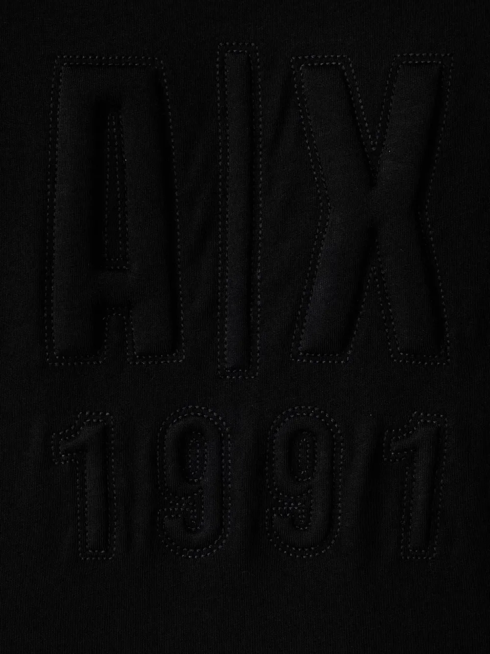 Armani Exchange T-shirt met logo-reliëf Zwart