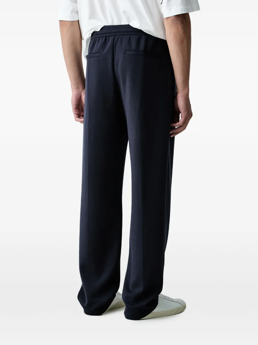 Armani Exchange Trainingsbroek met trekkoordtaille Blauw