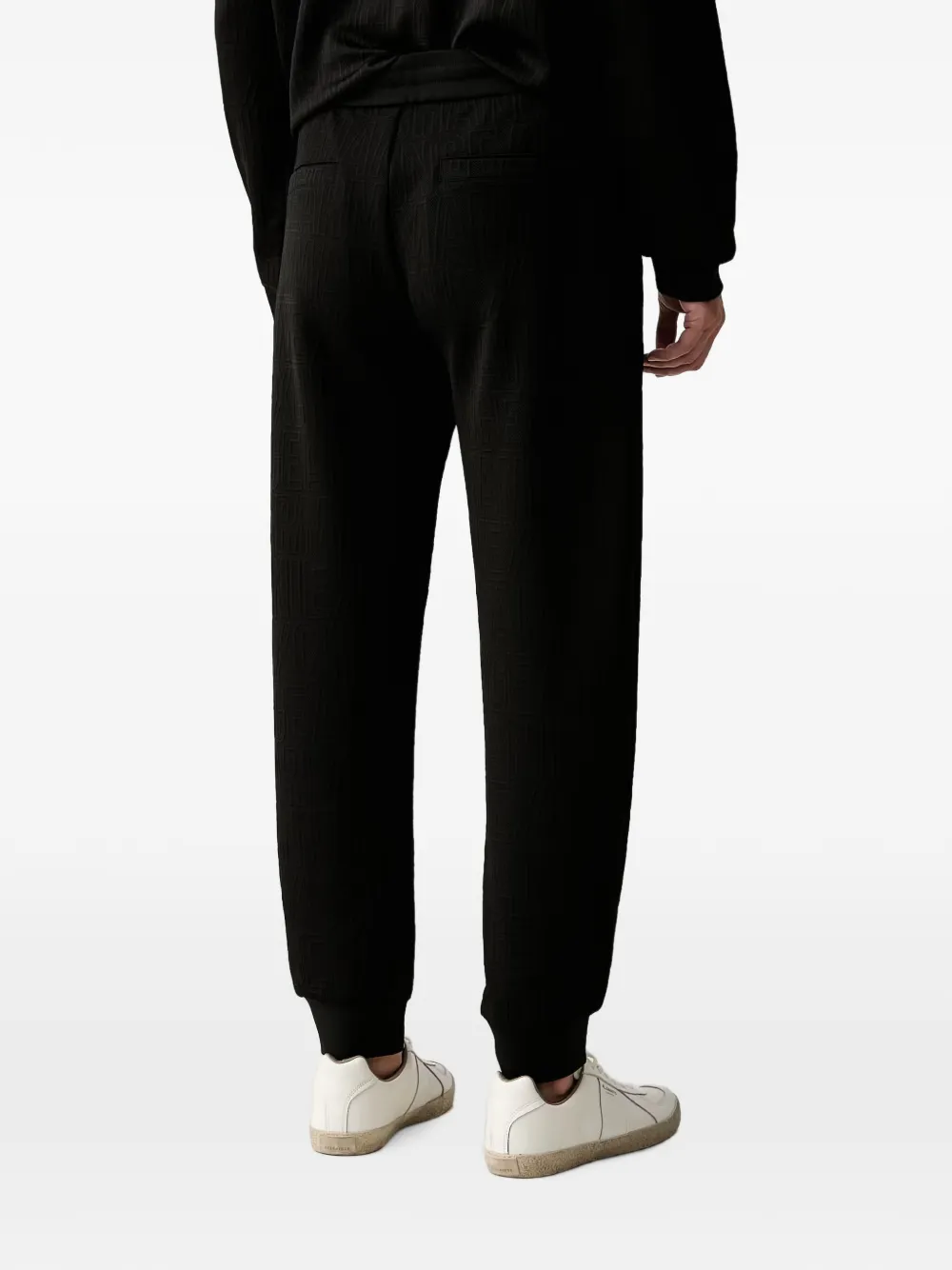 Armani Exchange Trainingsbroek met trekkoord Zwart