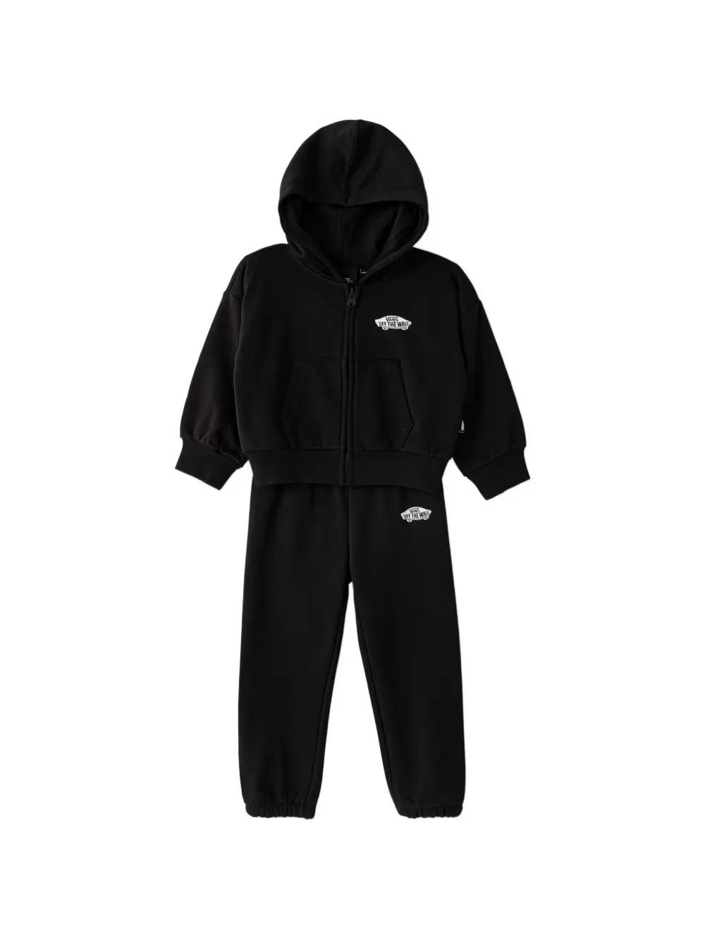 Vans Kids Tuta sportiva con logo e zip - Nero