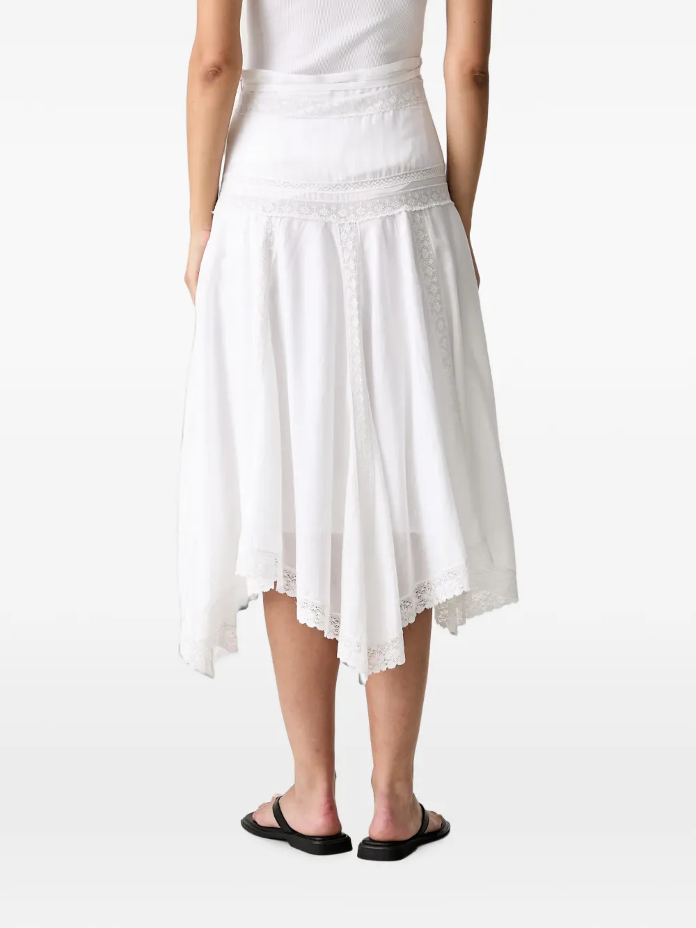 Zadig&Voltaire Jetro tomboy rok met kant Wit