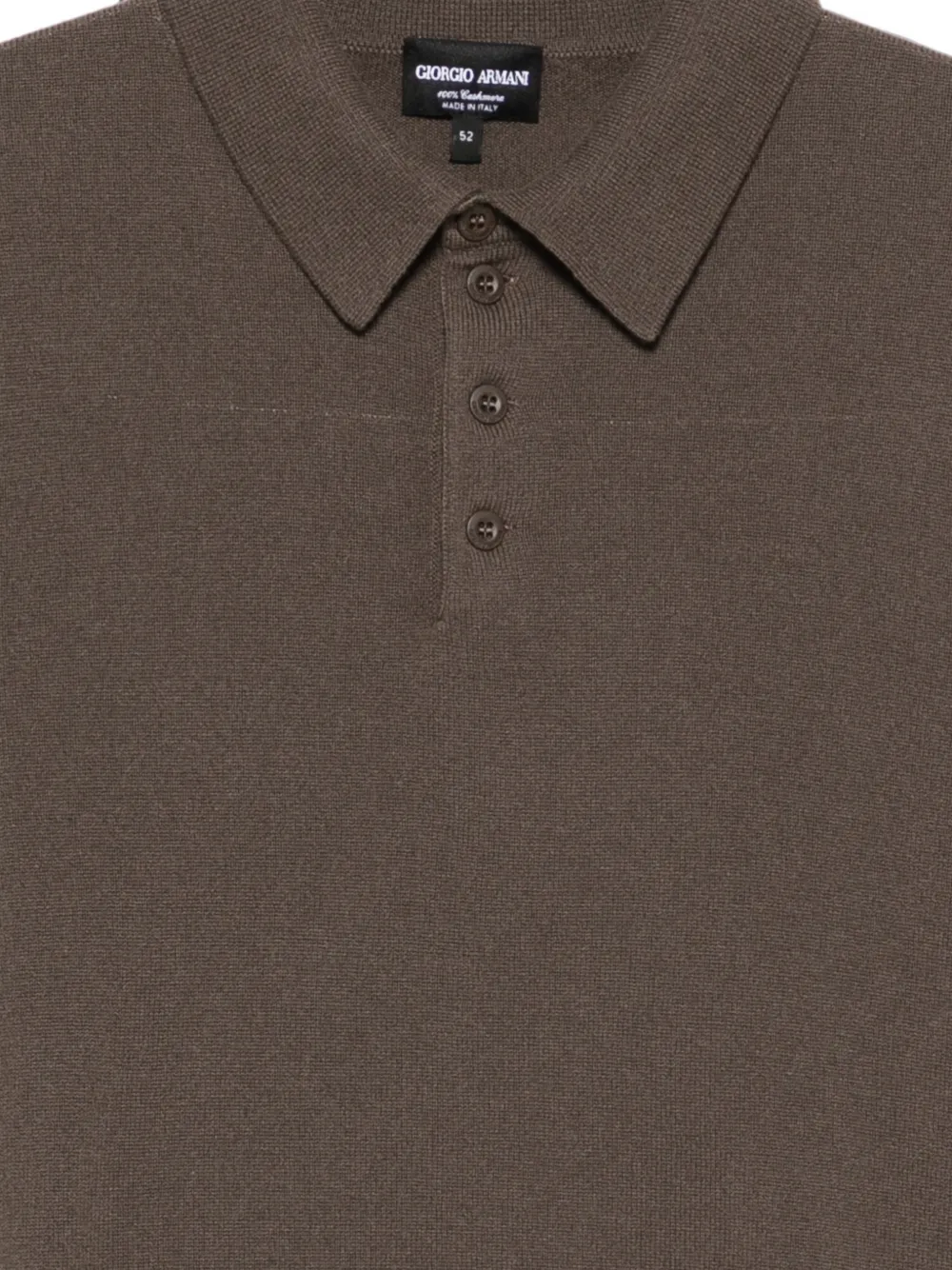 Giorgio Armani Polotrui met knopen Bruin