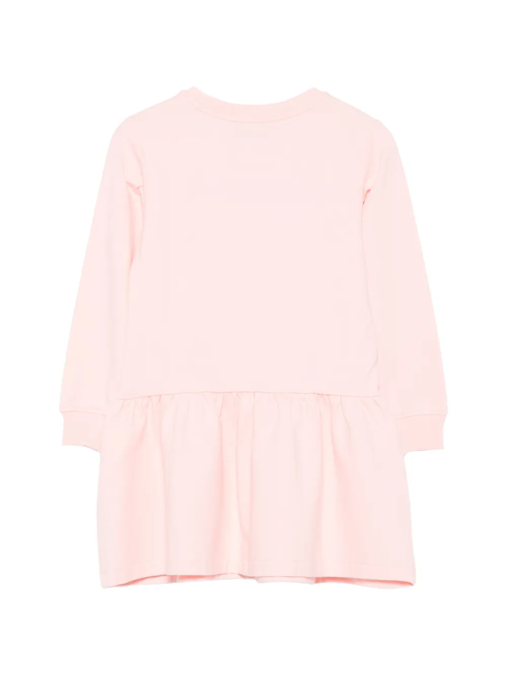 Moschino Kids Jurk met ruches Roze