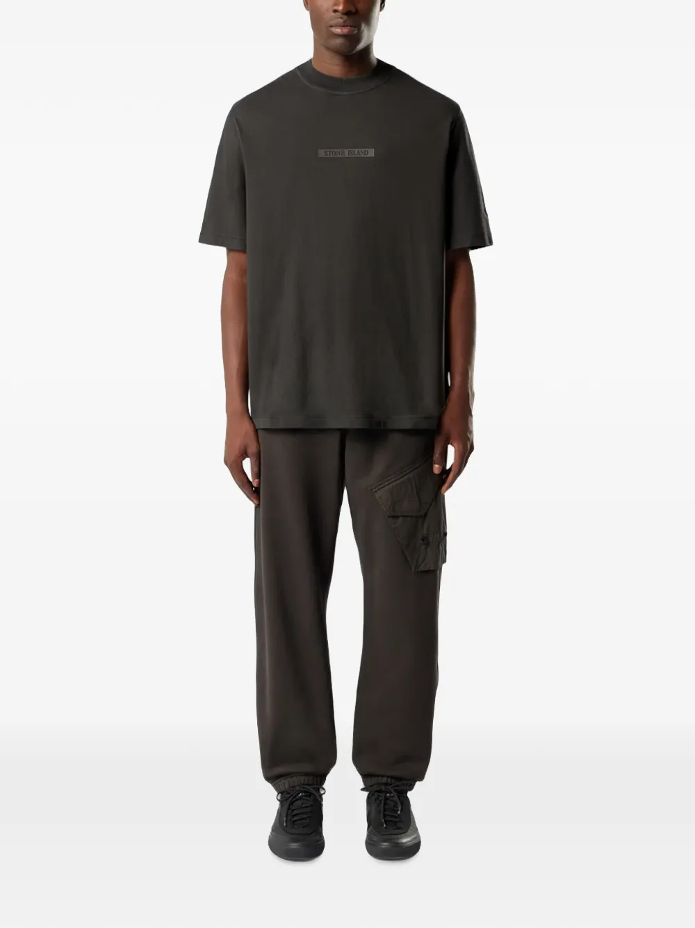 Stone Island 2100006 biologisch katoenen jersey T-shirt Grijs