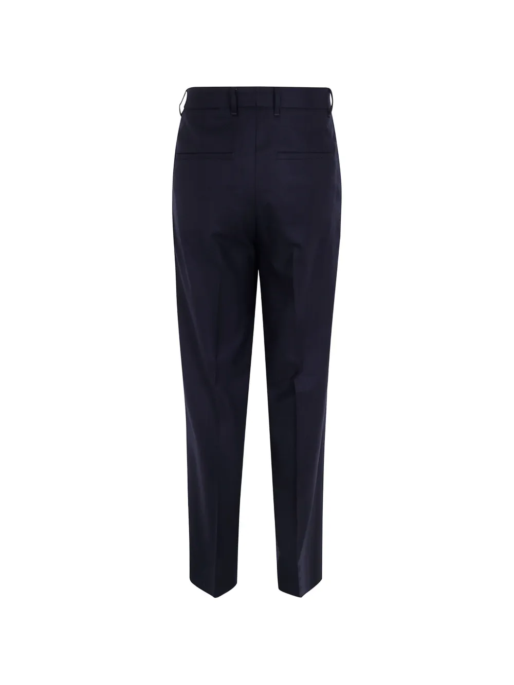 Lardini Geplooide broek met riemlussen Zwart