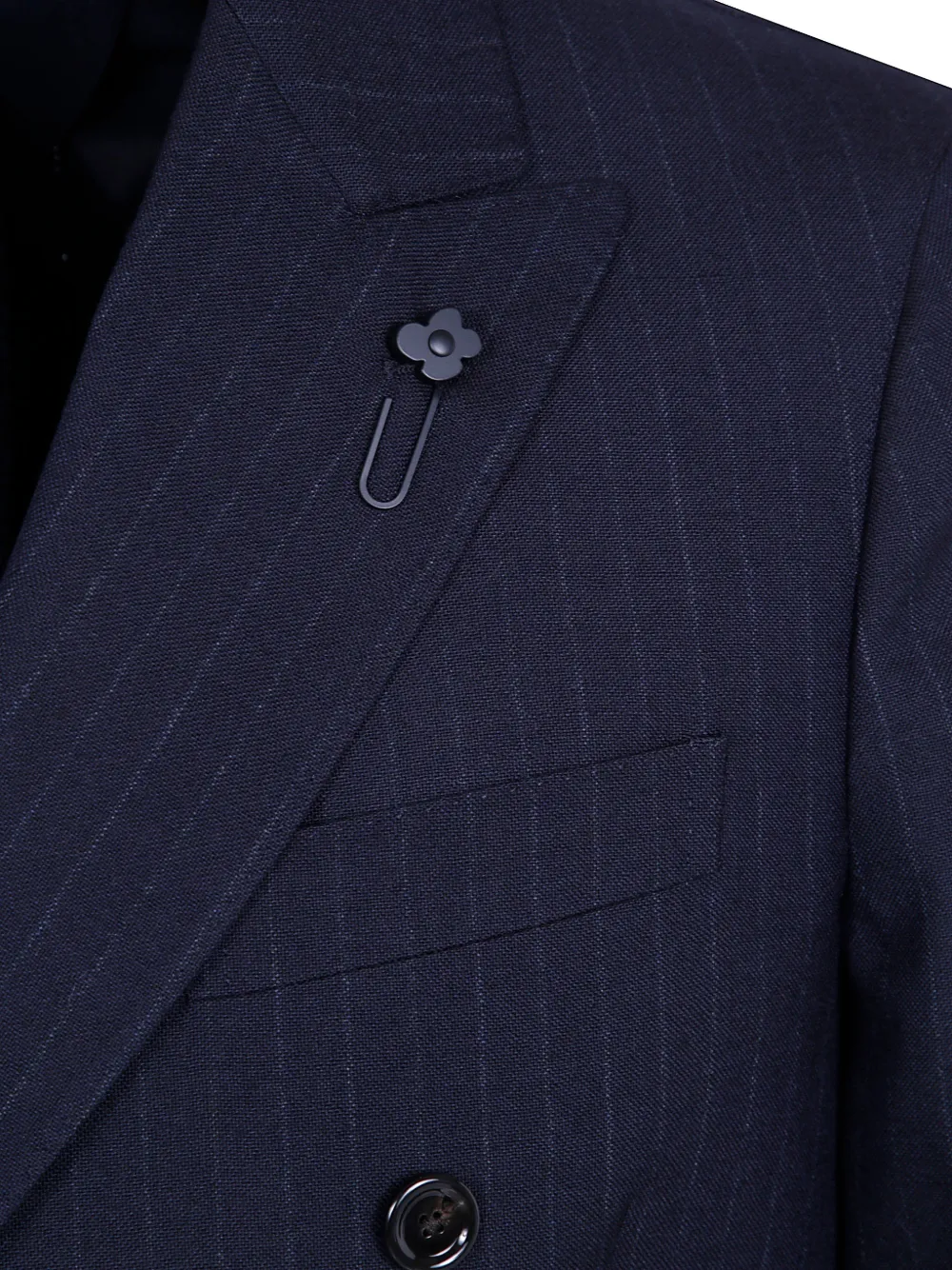 Lardini Pak met krijtstreep Blauw