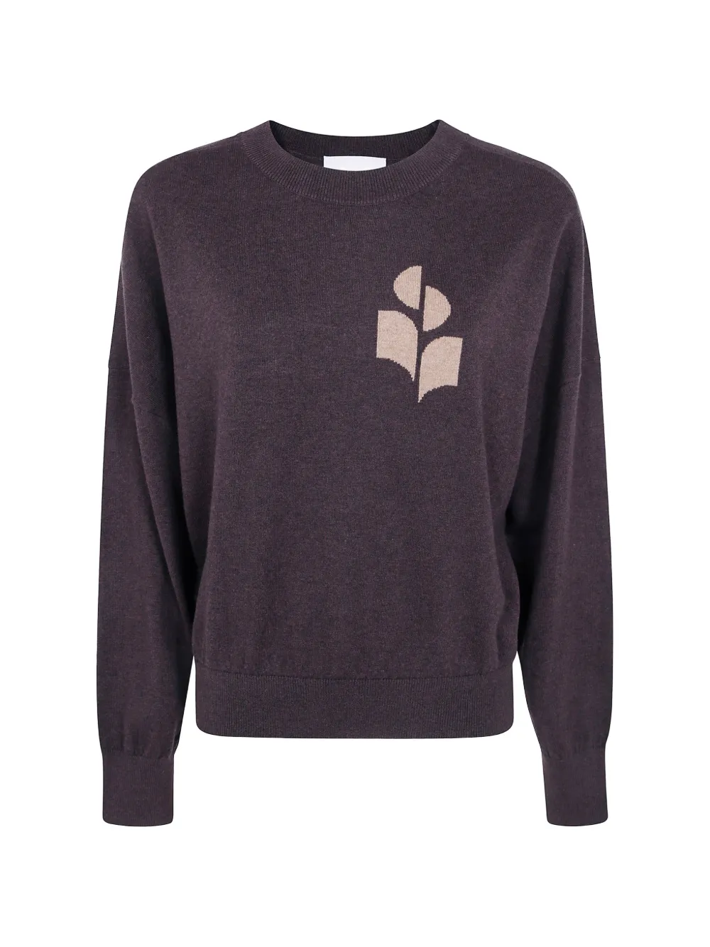MARANT ÉTOILE logo-intarsia knitted sweater - Braun