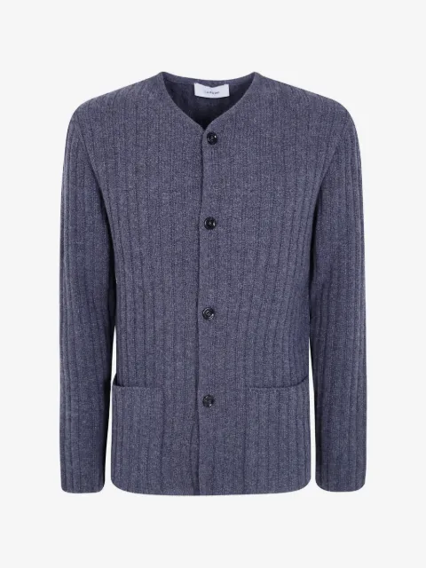 Lardini Le Origini ribbed-knit button-up cardigan