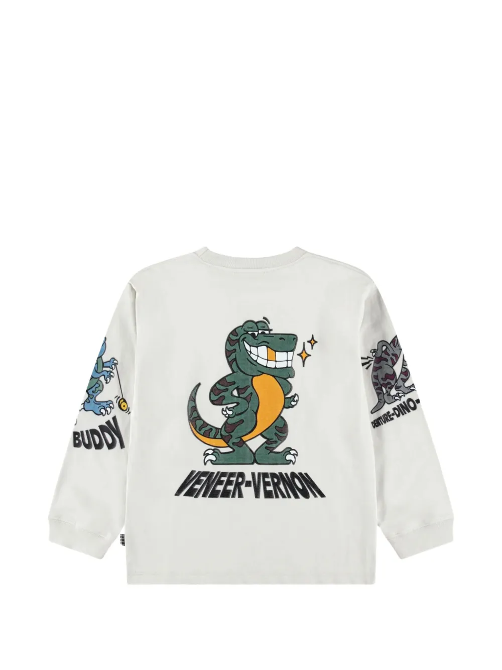 Molo Rube T-shirt met print en lange mouwen Beige