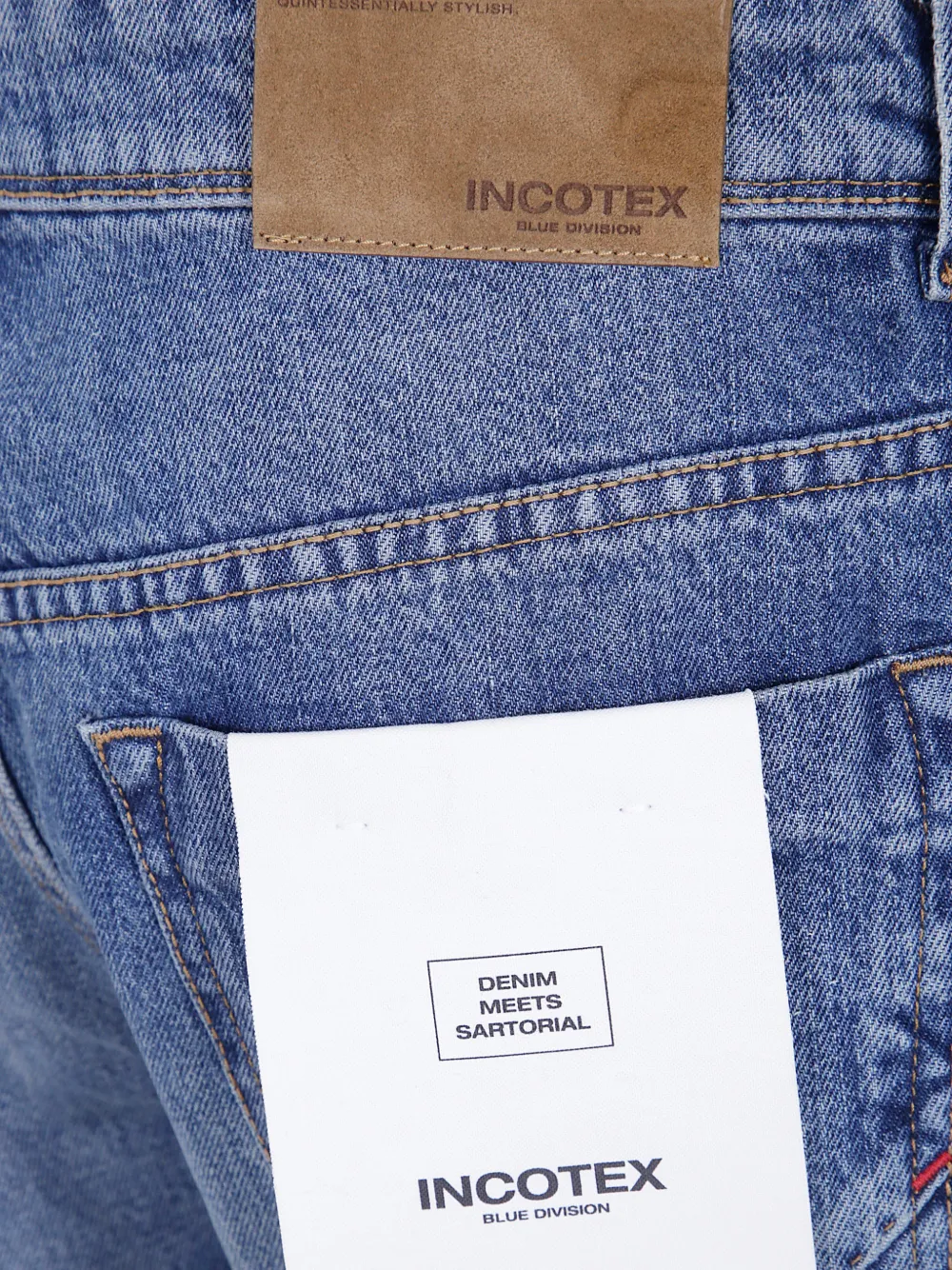 Incotex straight-leg jeans Blauw